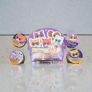 Super Kitties Fun in the tub Set - Purple and Orange *perfect for stockings*